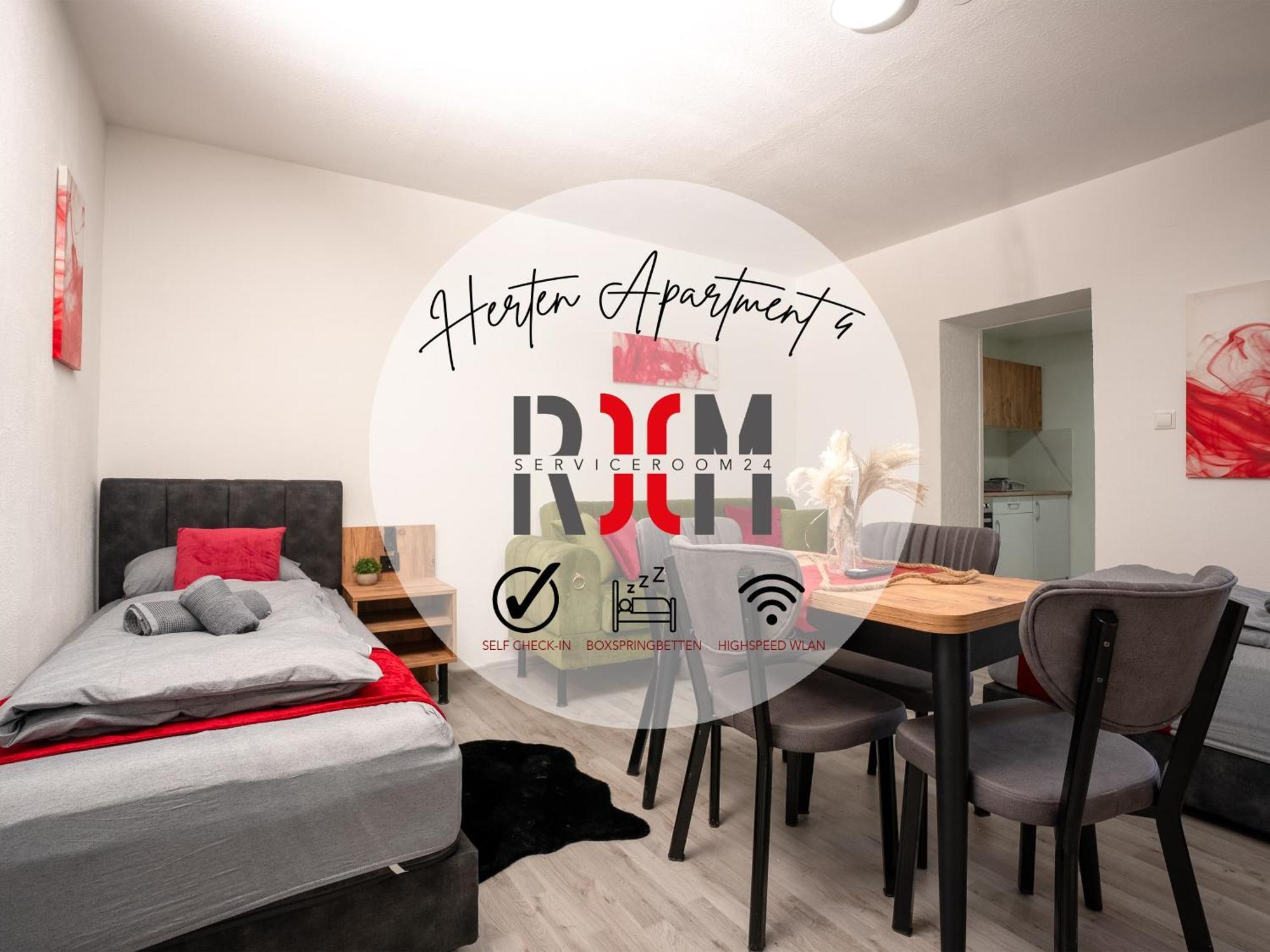 Serviceroom24 - Apartment 4 In Herten Wlan - Smart-Tv - 24-7 Check-In Und Kueche Exterior photo